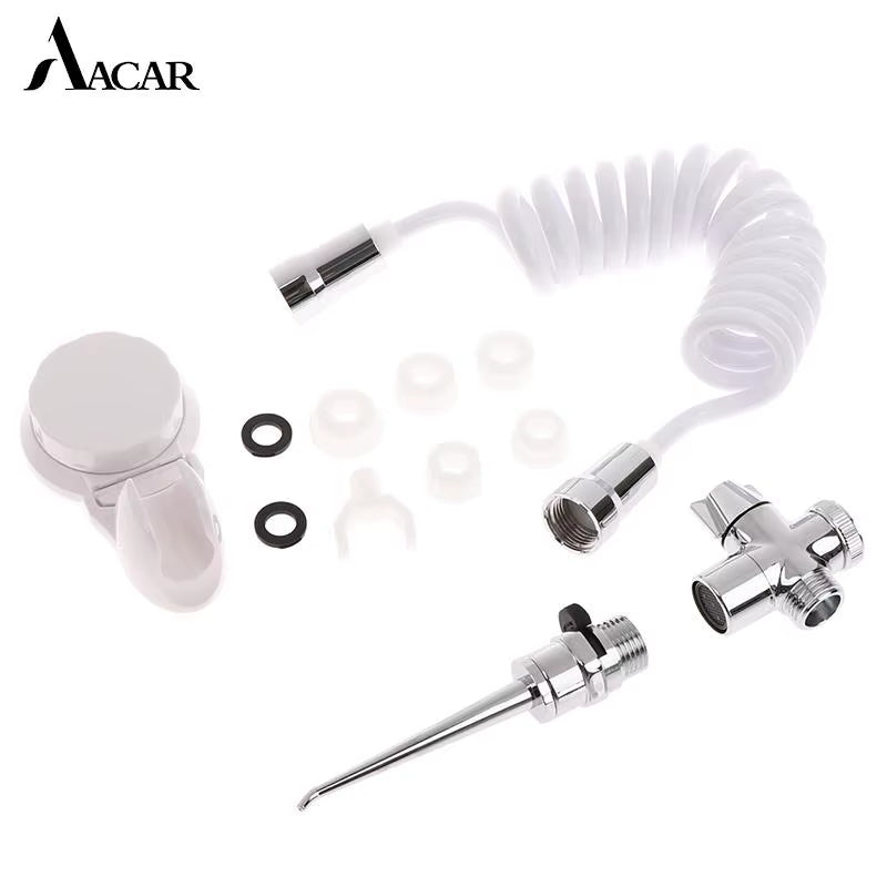 1Set ABS Dental SPA Water Jet Flosser Oral Irrigator Teeth Toothbrush Easy DIY Installation Movable Toothpick Kit Cleaner