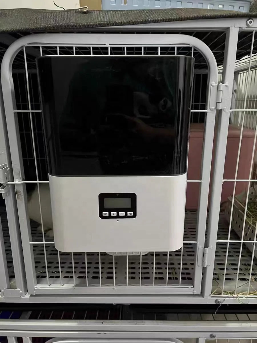 Cage Automatic Pet Timer Feeder 2.3 Liter Capacity Smart Distributor