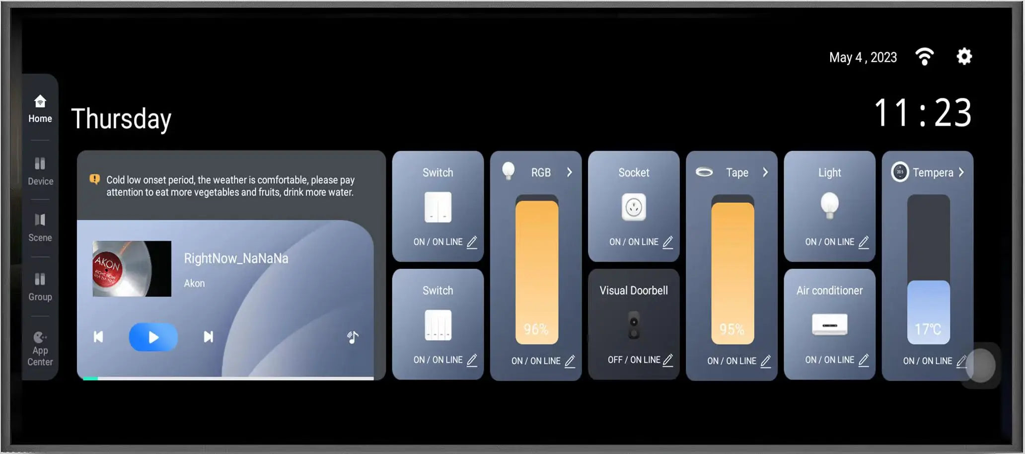 STLF 2025 New Smart Home 12-Inch Control Panel