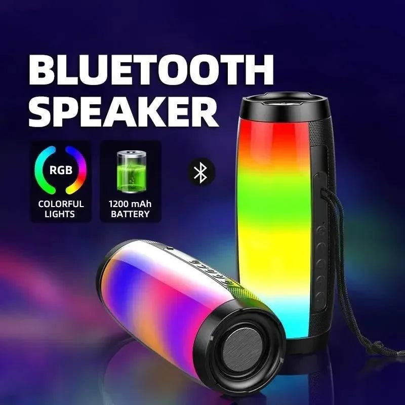 S12 Wireless Bluetooth Speakers Powerful Portable Sound Box Subwoofer Car Bass MP3 Player Sound System LED Lights
