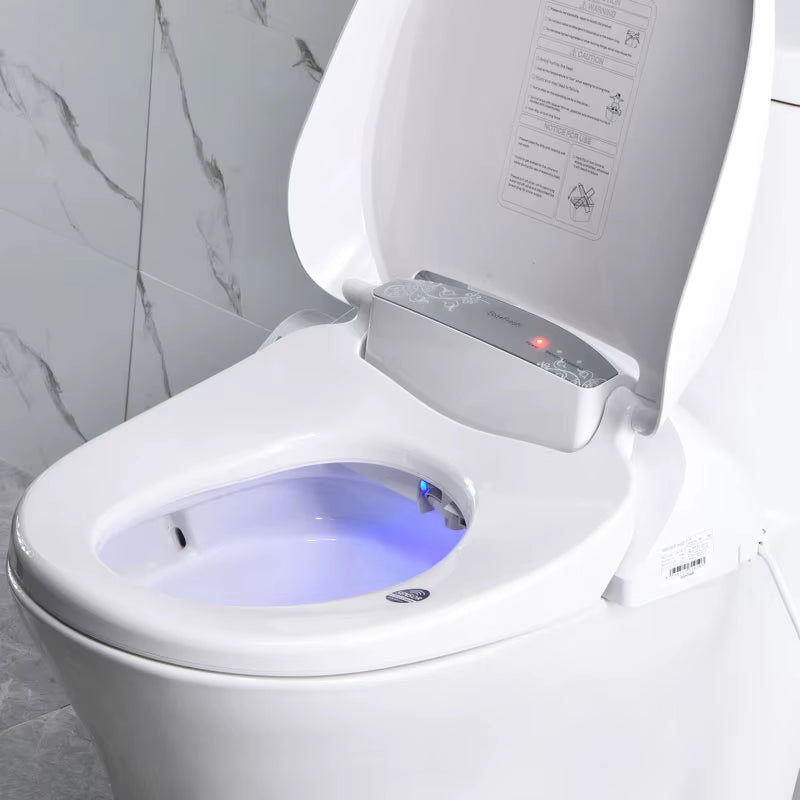 Ecofresh Smart Toilet Seat Auto Seat Cover Flip Electric Bidet Intelligent Heated Toilet Seat Cover Lighting Massage