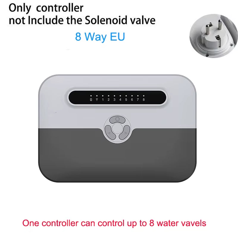 Wifi Smart Irrigation Controller Garden Sprinkler Controller Timing Control of Watering Flowers 8-Way Water Valve Controller