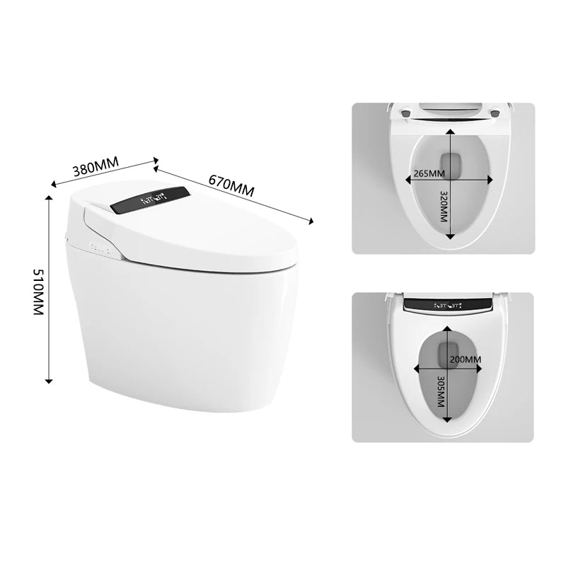 Modern Ceramic Bathroom WC Intelligent Toilet Smart One Piece Sanitary Ware Bidet Toilet