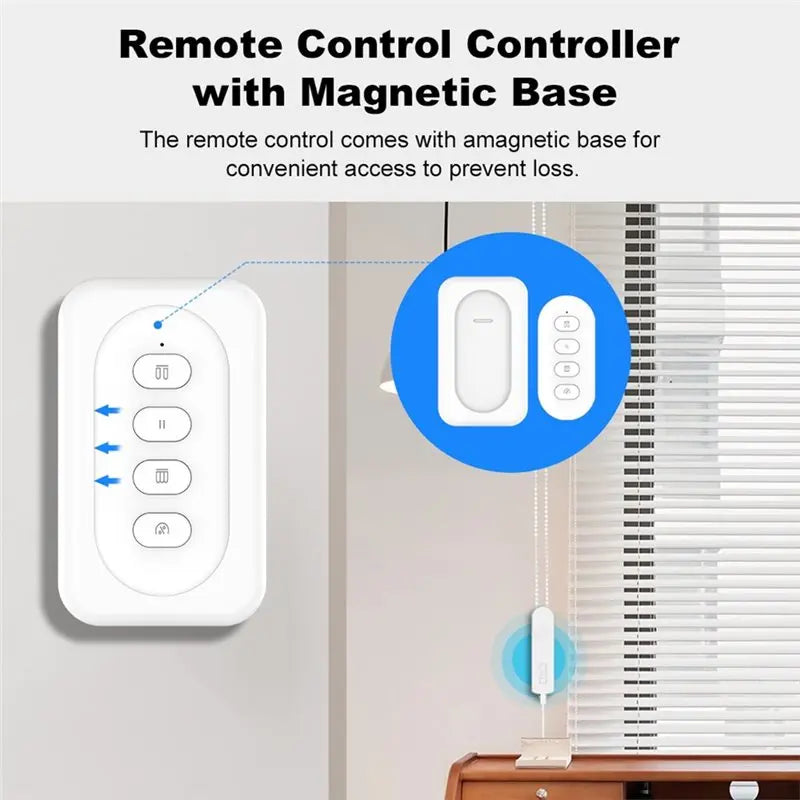 A60zmotorized Roller Blinds Curtain Remote Control Tuya Smart Zigbee Electric Cord Work Remote Controlmay