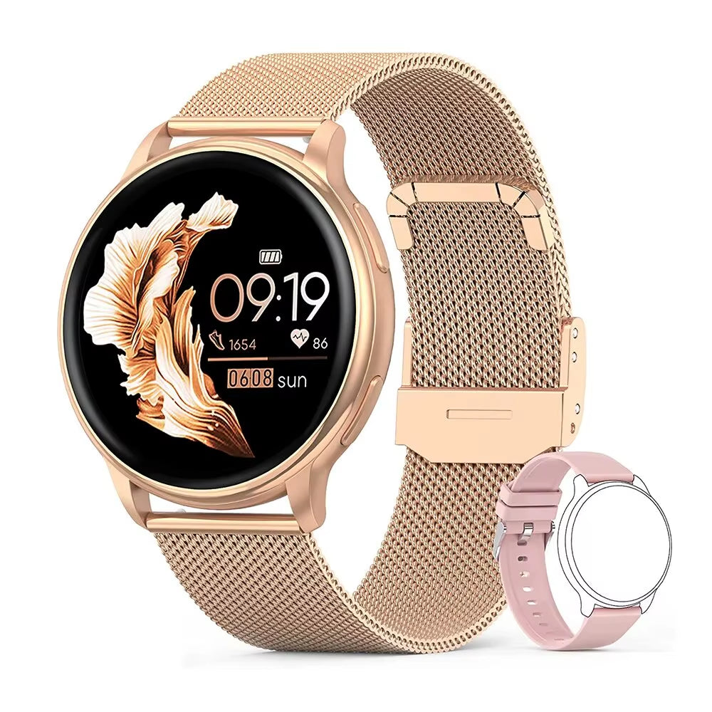 MEVADEN Bluetooth Smartwatch for Men and Women with Custom Dial, Fitness Tracker, Heart Rate Monitor, Compatible with Android and iOS - Model Y22