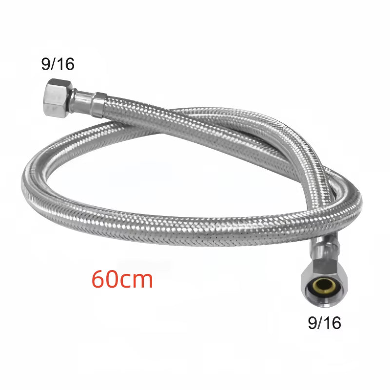 G9/16" Stainless Steel Bidet Hose for Extension 60Cm and Installation