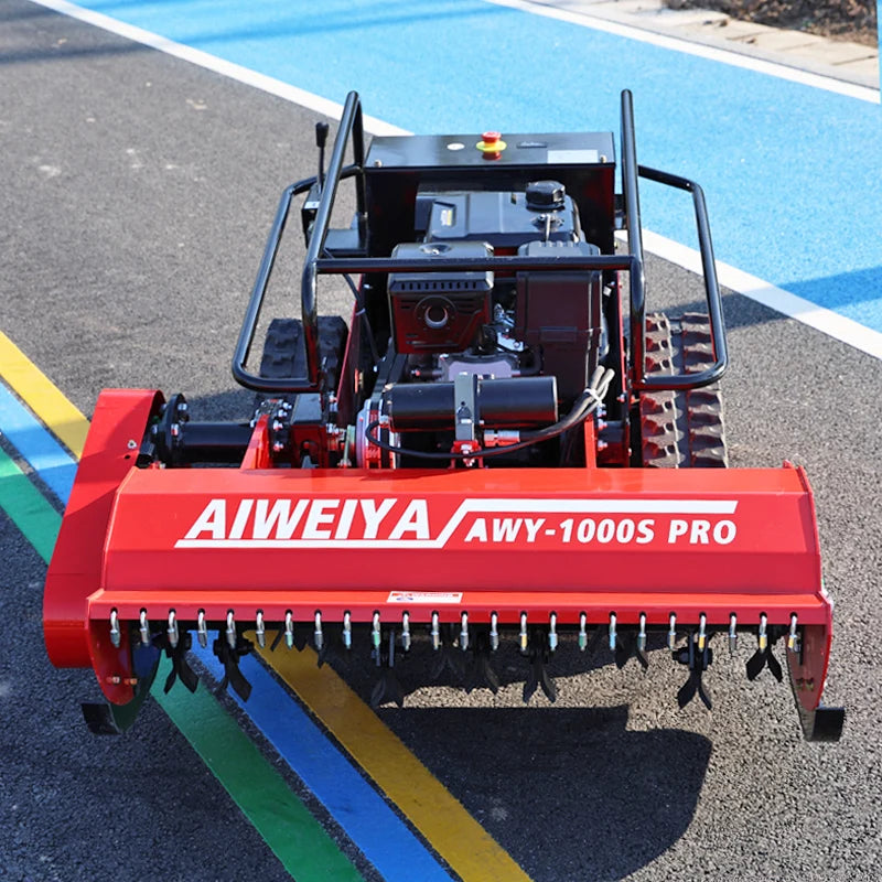 Customized Chinese Factory Hot zero Turn 800 Cut Automatic Remote Control Crawler Lawn Flail Mower with Parts