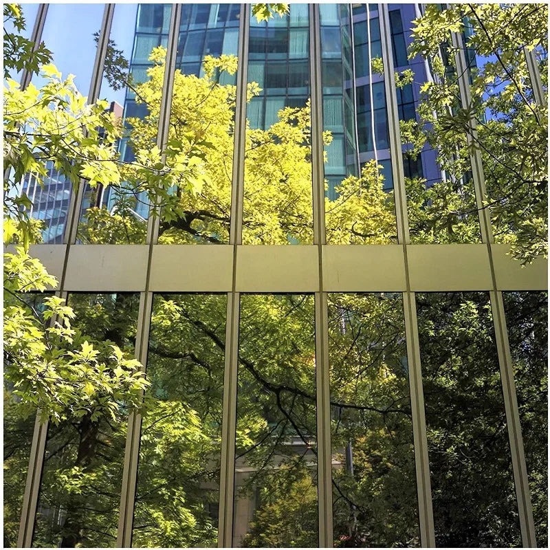 Privacy Window Film One Way Window Tint for Home Sun Blocking Heat & Anti UV  Daytime Mirror Window Privacy See Out Not in Windo