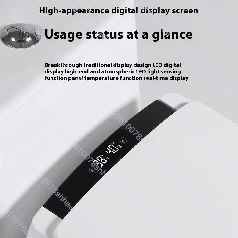 Smart Bidet Toilet Seat Heated Elongated Electric Bidet Warm Air Dryer LED Display Self Cleaning Night Light Toilet Bowl Lid