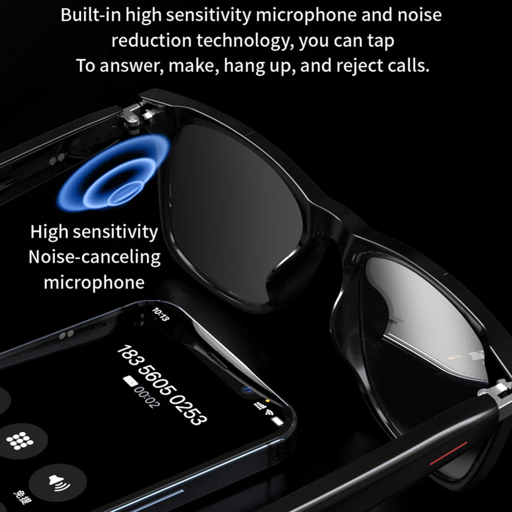 Smart Glasses AI Voice Assistant Camera Glasses
