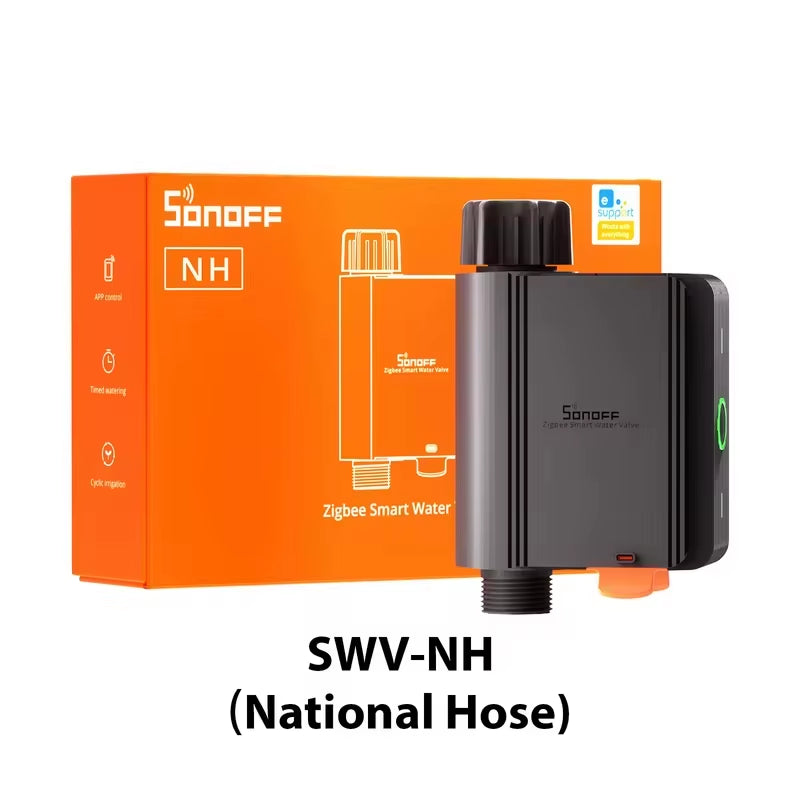 SWV Zigbee 3.0 Smart Water Valve IP55 Automatic Irrigation System Setting Timing Smart Living with Ewelink Alexa Google