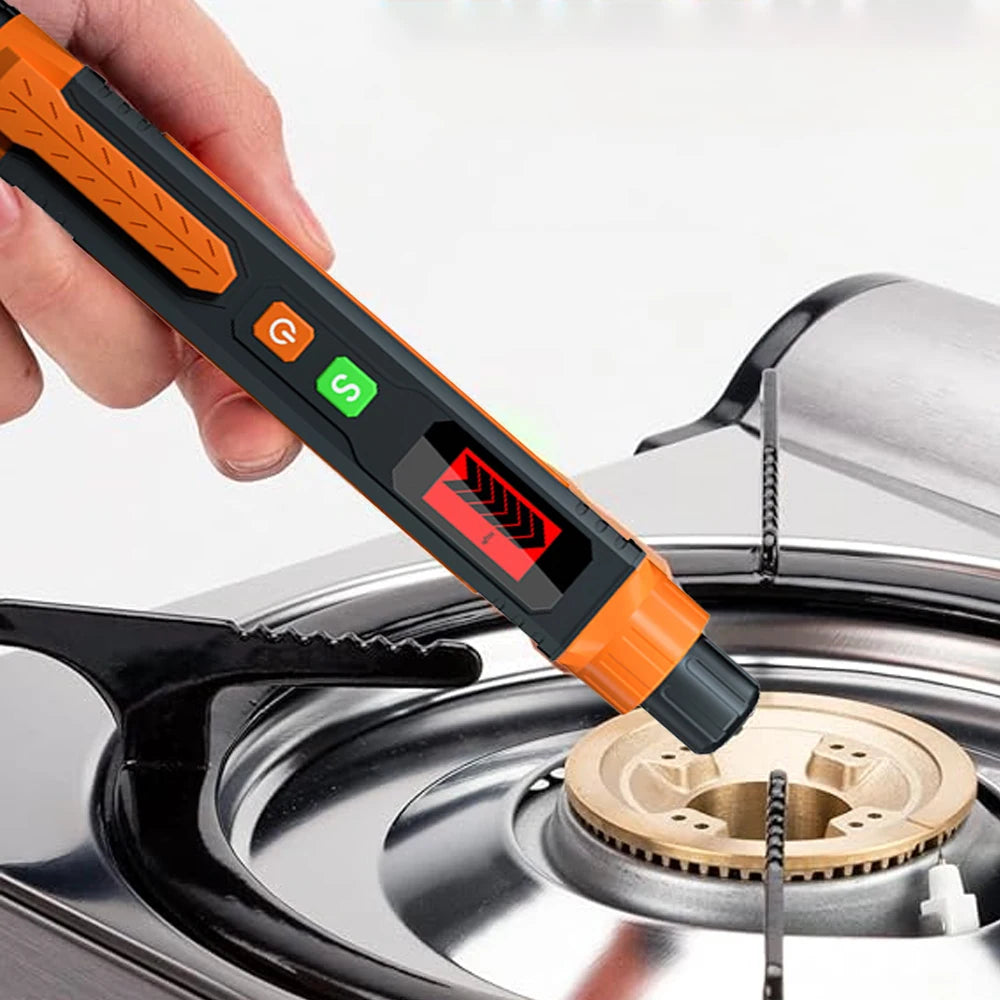 50A Gas Leak Detector Combustible Gas Detector Sound and Display Alarm for Natural Methane