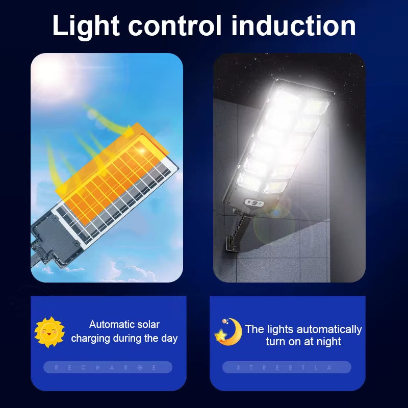 Super Bright 1008 LED Solar Lights Outdoor Street Lamp 3 Modes IPX65 Waterproof Garden Lighting with Smart Motion Sensor