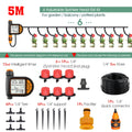 20M Smart Garden Timer Irrigation Set IPX5 Waterproof LCD Automatic Watering Controller Set with Rain Sensor for Farms