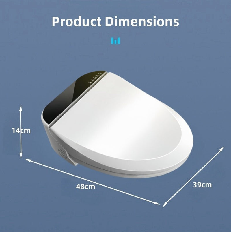 Electric Toilet Seat Bidet Cover Massage Mode Smart Washlet Heated Water Clean