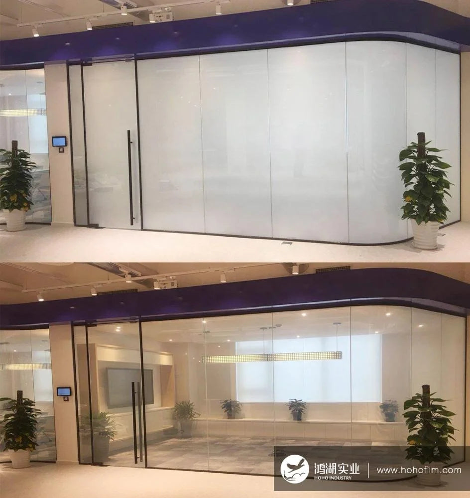 HOHOFILM 210mmx300mm Smart Film Sample Glass Window Film /PDLC Smart Film Switchable Film For Home,Building, hotel, office