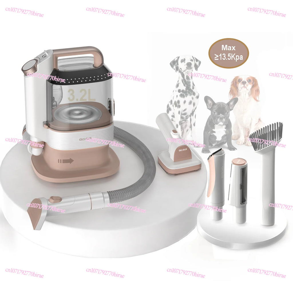Pet Smart Hair Trimmer, Hair Suction and Combing Integrated Machine, Electric Push and Shear, Multi-functional Vacuum Cleaner