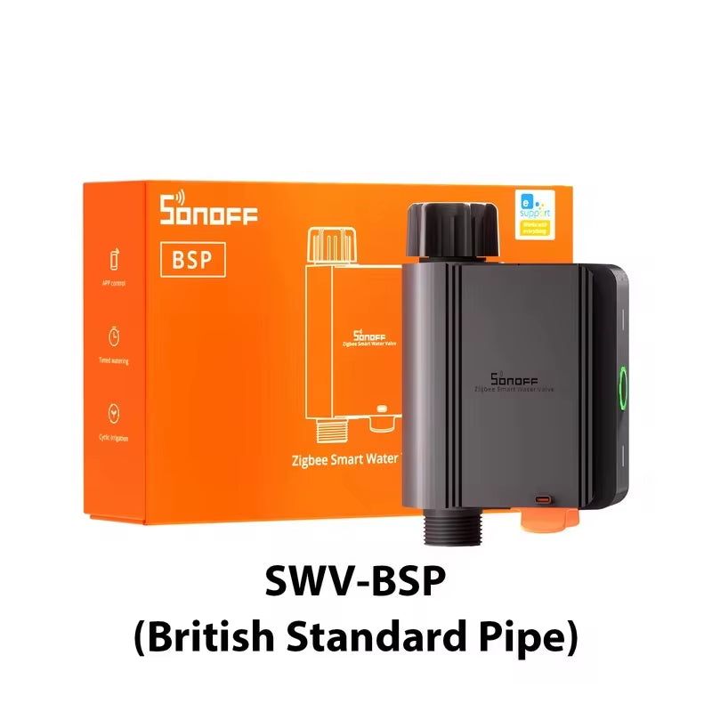 SWV Zigbee 3.0 Smart Water Valve IP55 Automatic Irrigation System Setting Timing Smart Living with Ewelink Alexa Google