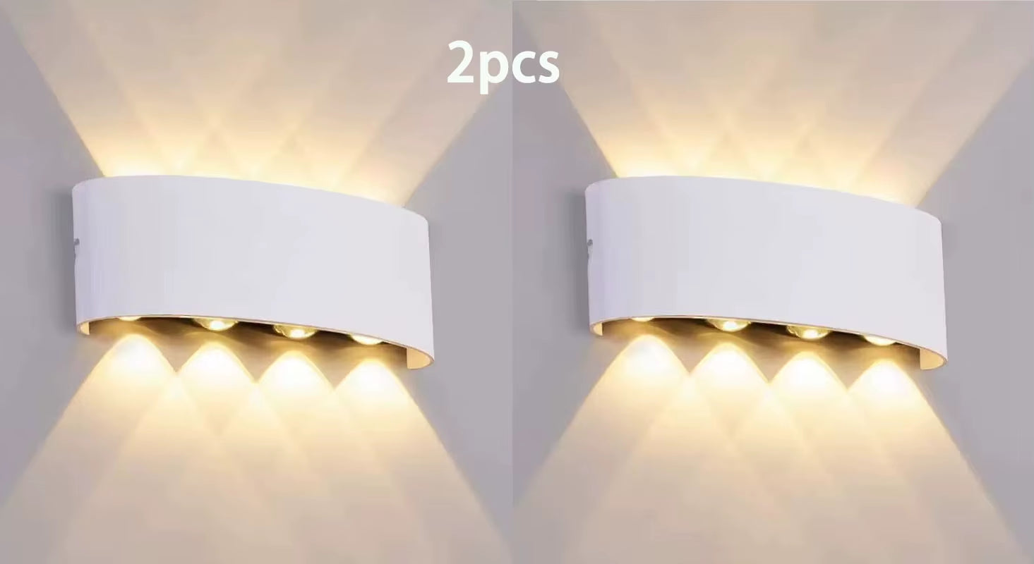 Tuya up and down Wall Light Smart Life APP RGB Outdoor Porch Colored Light Party Garden Porch Lighting Work with Alexa Google