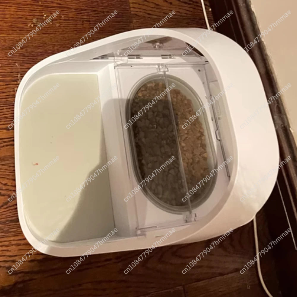 Smart chip recognition induction multi automatic feeder wet food preservation pet  bowl insect control