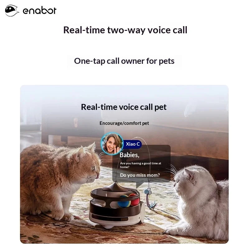 Enabot ROLA PetPal Smart Robot Pet Companion Robot Movable Camera Home Ebo Remote Monitoring Wireless Indoor Intelligence Gifts
