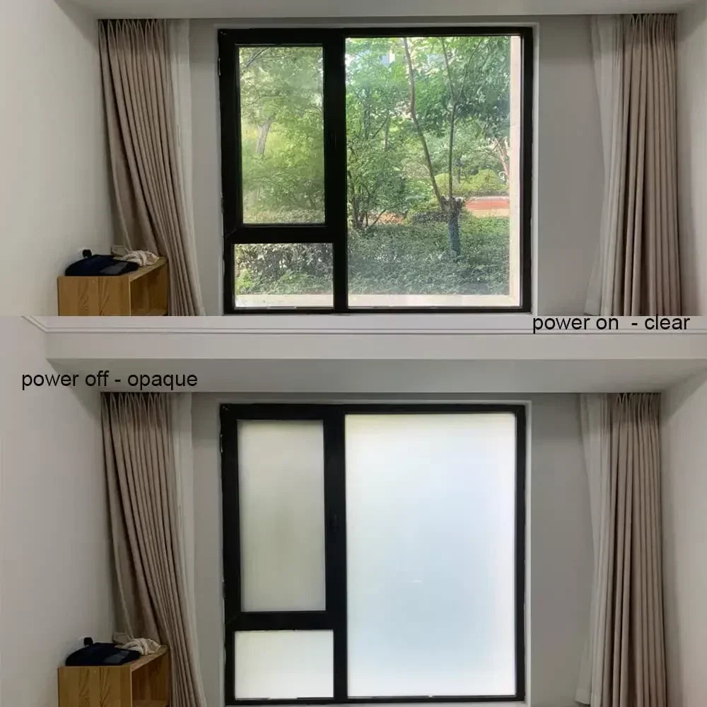 electric PDLC smart window privacy film customized size switchable remote tint foil