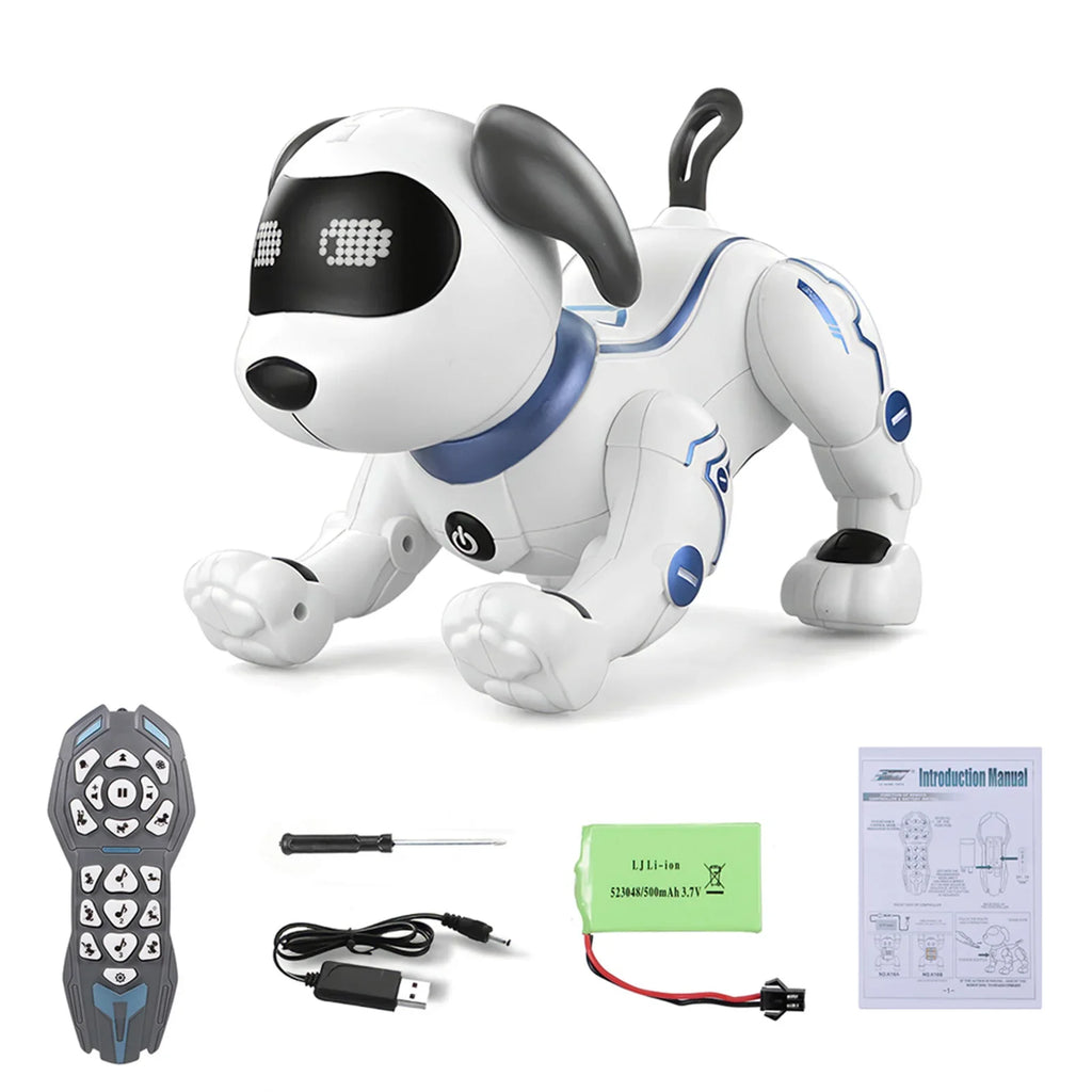 RC Electronic Robot Walking Dancing Dog Intelligent Touch Remote Control Pet Toy for Boys Girls Birthday Gifts