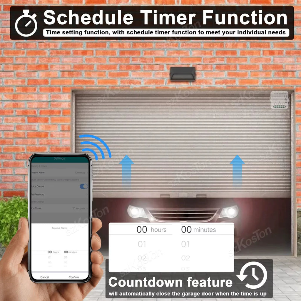 Tuya Smart Garage Controller Opener Wifi Zigbee3.0 Universal Garage Door Control Switch with Accessories Voice for Alexa Google