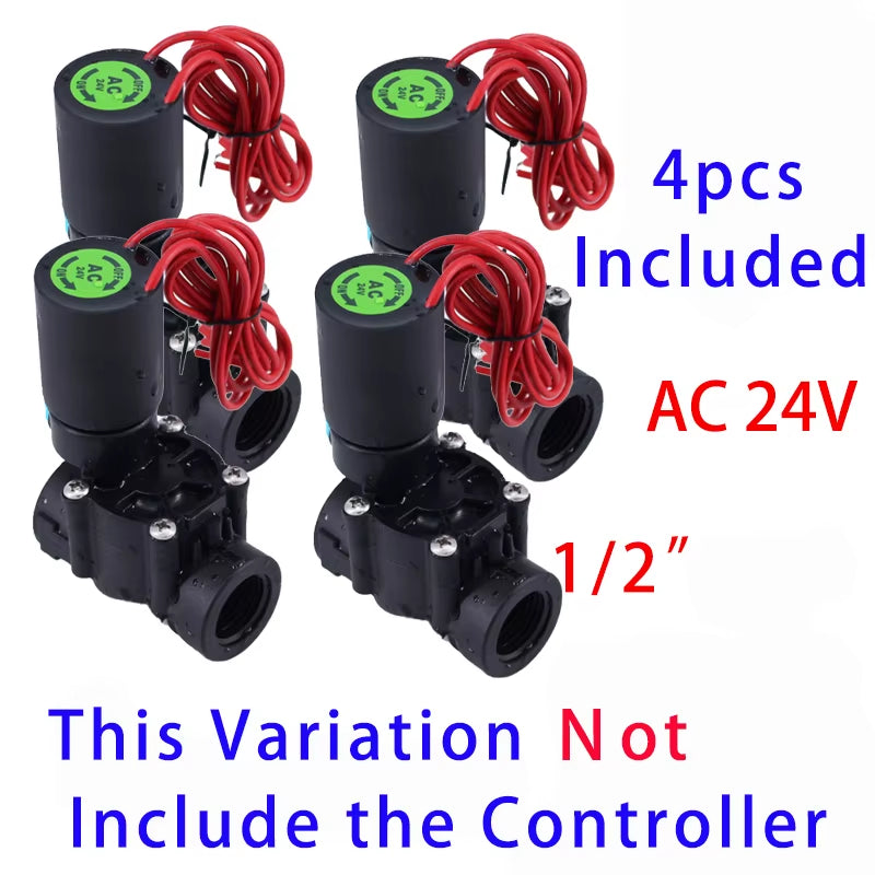 6 Zone WIFI Connect Tuya Smart Home Watering Timer and Garden Irrigation Controller Water Solenoid Valve Irrigation Timer System