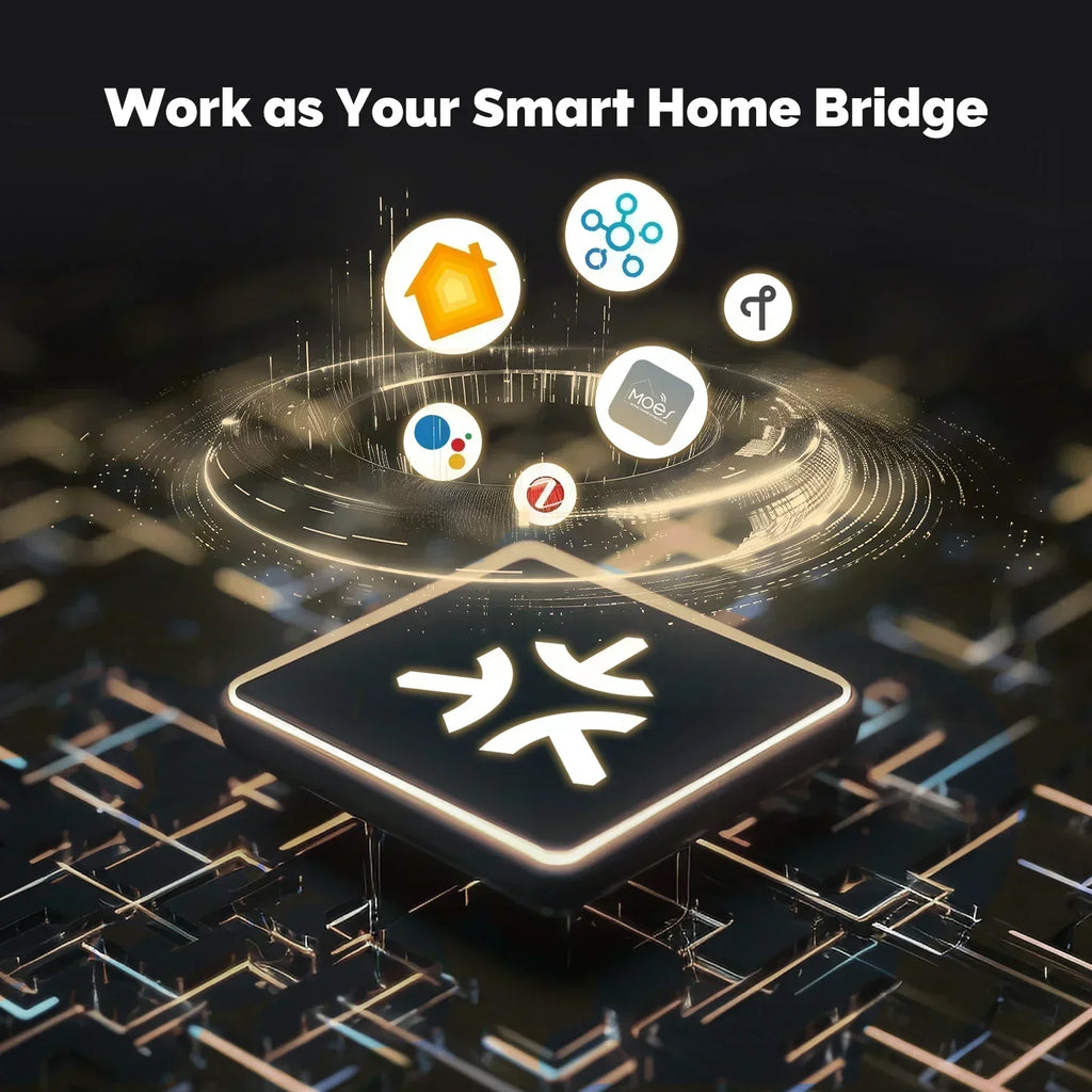 MOES Tuya Zigbee Matter Thread Gateway Wired Hub Smart Home Bridge Voice Control Siri Homekit Smartthings Support Google Alexa