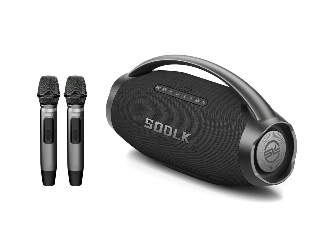 2025 SODLK S1619 Private Mold Party Super Bass Bluetooth Outdoor Speaker Subwoofer Karaoke Speakers with Wireless Microphone