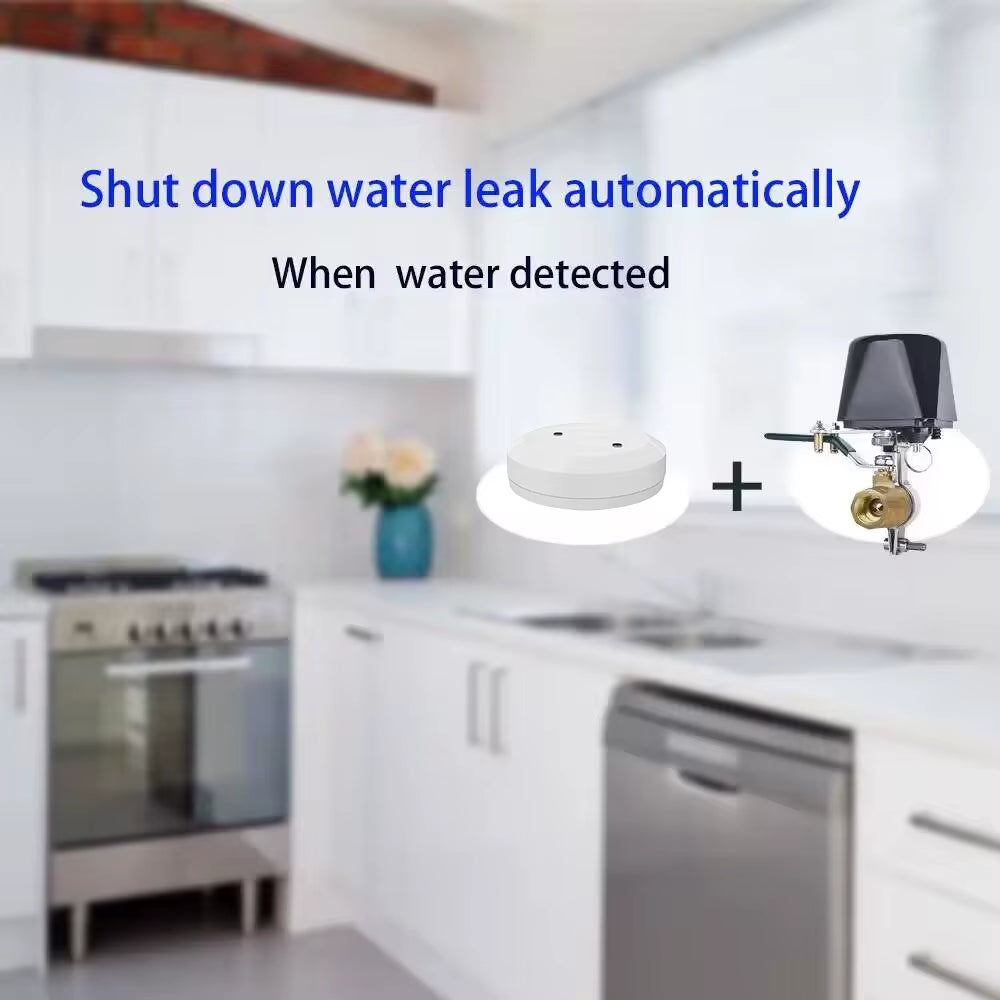 Tuya Wifi Smart Valve Controller Bluetooth Timer for Water Gas Compatible with Alexa Google Assistant Smart Life