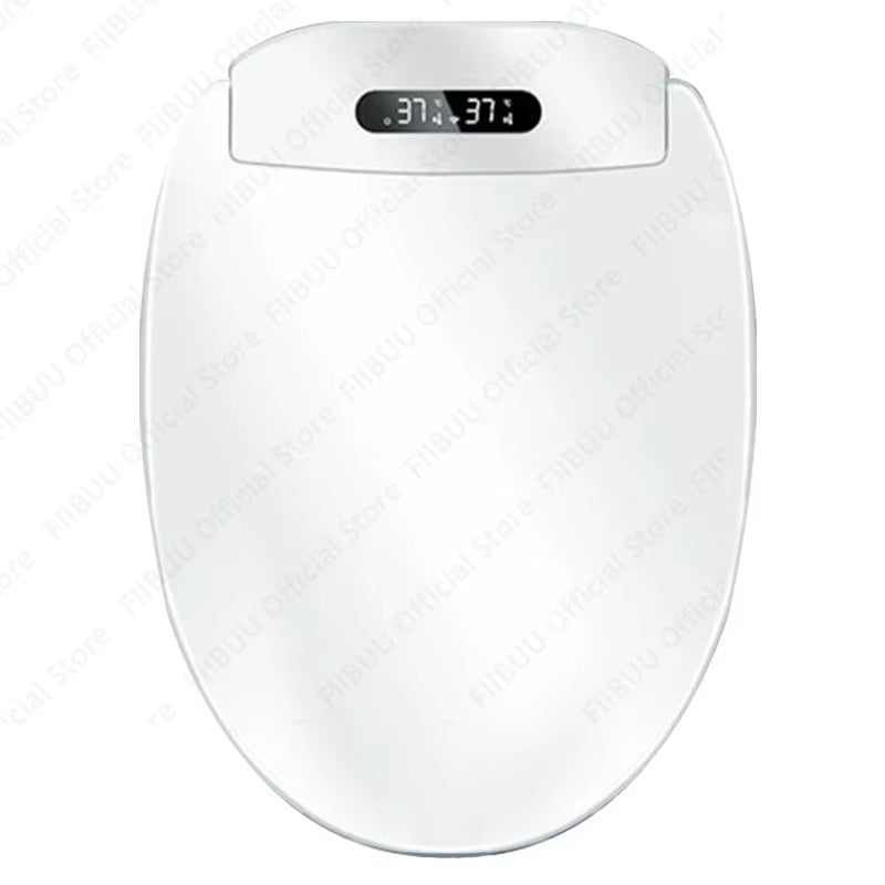 Smart Bidet Toilet Seat with Heated Seat Soft Close Lid Instant Warm Water Wireless Remote Cleaning Modes Elongated Toilet Cover