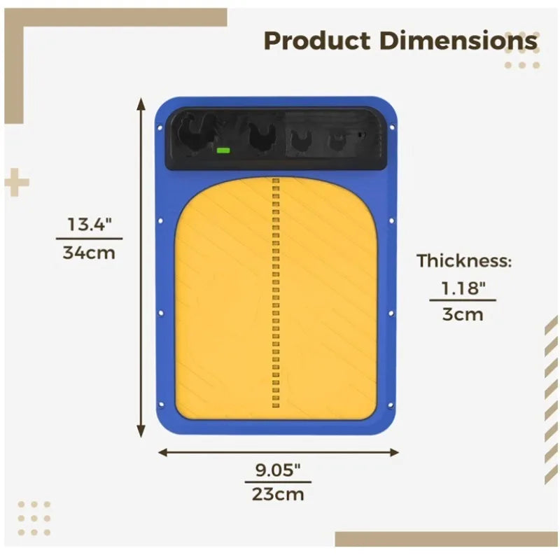New smart chicken coop door Automatic chicken coop door opener Light-sensing brightness sensing principle pet door