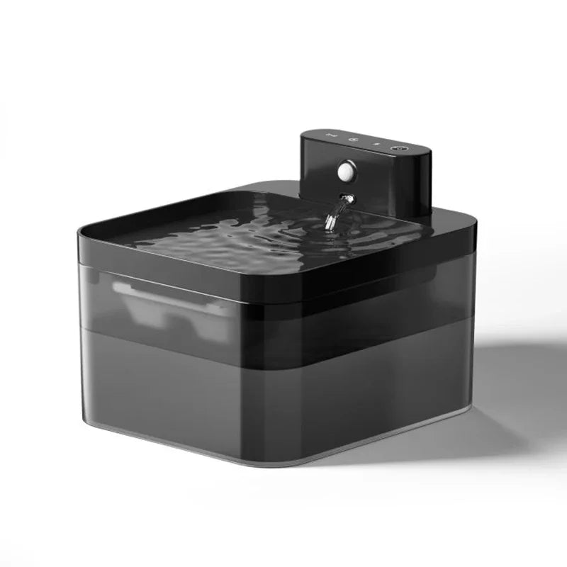 2.2L Wireless Automatic Cat Water Fountain Infrared Sensor Smart Pet Drinkier Fountain 2600Mah Pet Water Dispenser for Dog Cat