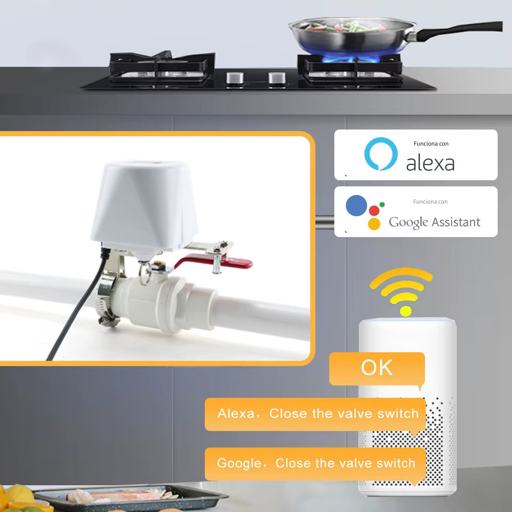 Tuya Wifi Water Valve Gas Shutoff Ball Valve Timer Garden Smart Faucet Controller Support Alexa Google Assistant Smartlife