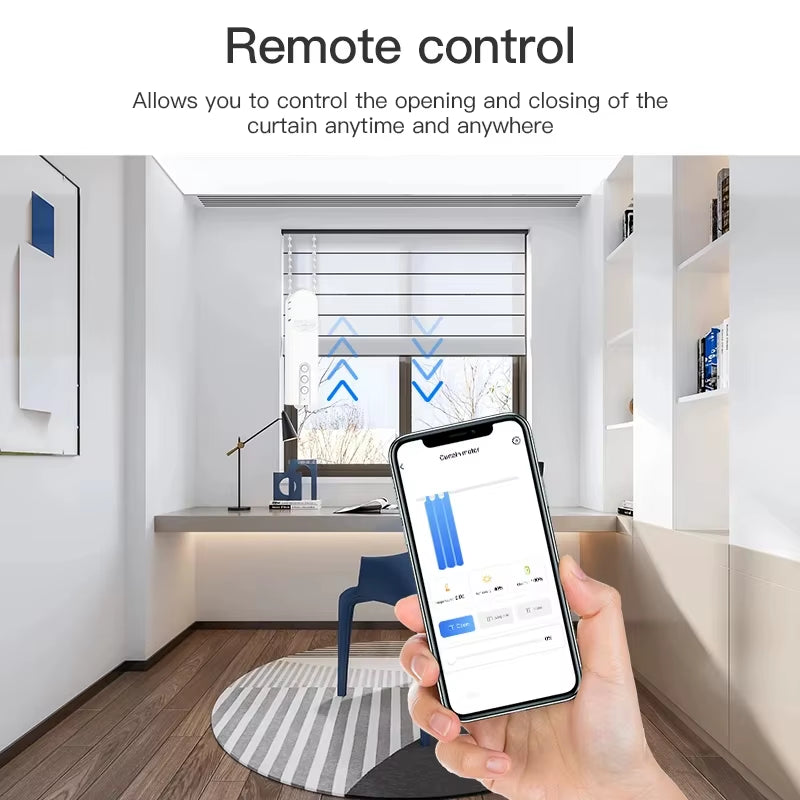 Tuya Zigbee Smart Motorised Blind Automatic Electric Roller Shutter Shadows Robot Driver Google Home Yandex Alice Alexa Voice