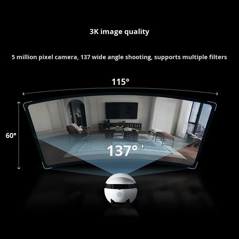 Control and Dual Way Audio Communication EBO Air2 Plus Intelligent Pet Robot with App
