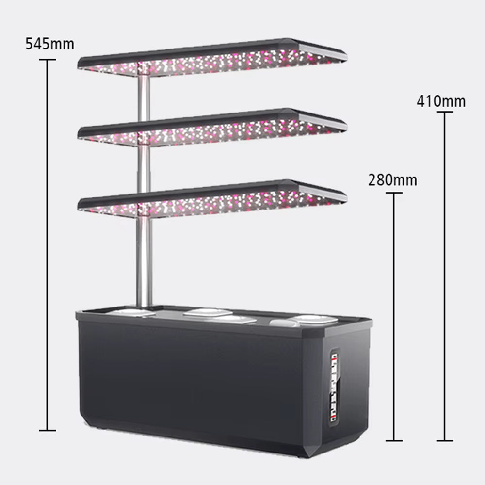 Hydroponics Growing System with Indoor Plant Full Spectrum Led Grow Light Non-Toxic Soilless Smart Planting Indoor Garden