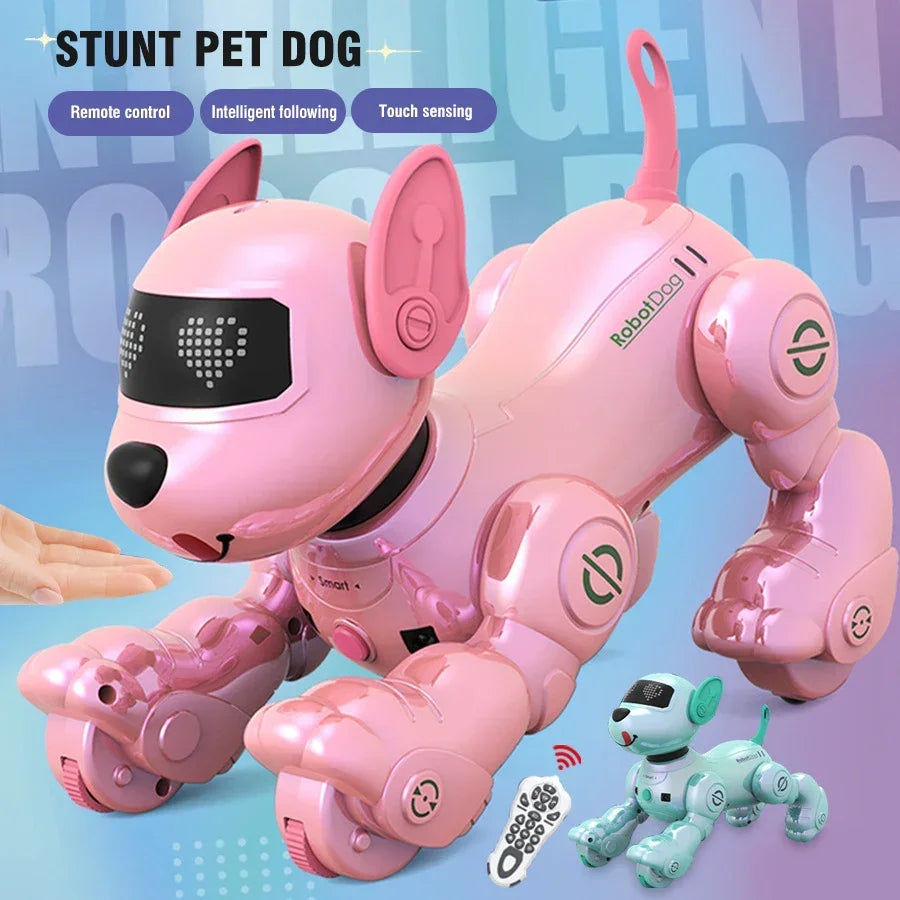 Smart Rc Robot painting Voice control stunt dog Remote Control Robot Toy Dog Programmable Interactive Dancing Toys for Boys Gift