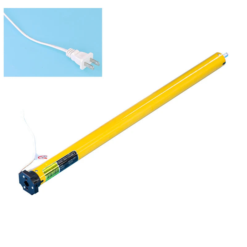 A-OK AM25-1.2/30-MEL-P Electric Flexible Gauze Curtain Motorized Roller Blinds EU/US Plug Tubular Motor 110-240V