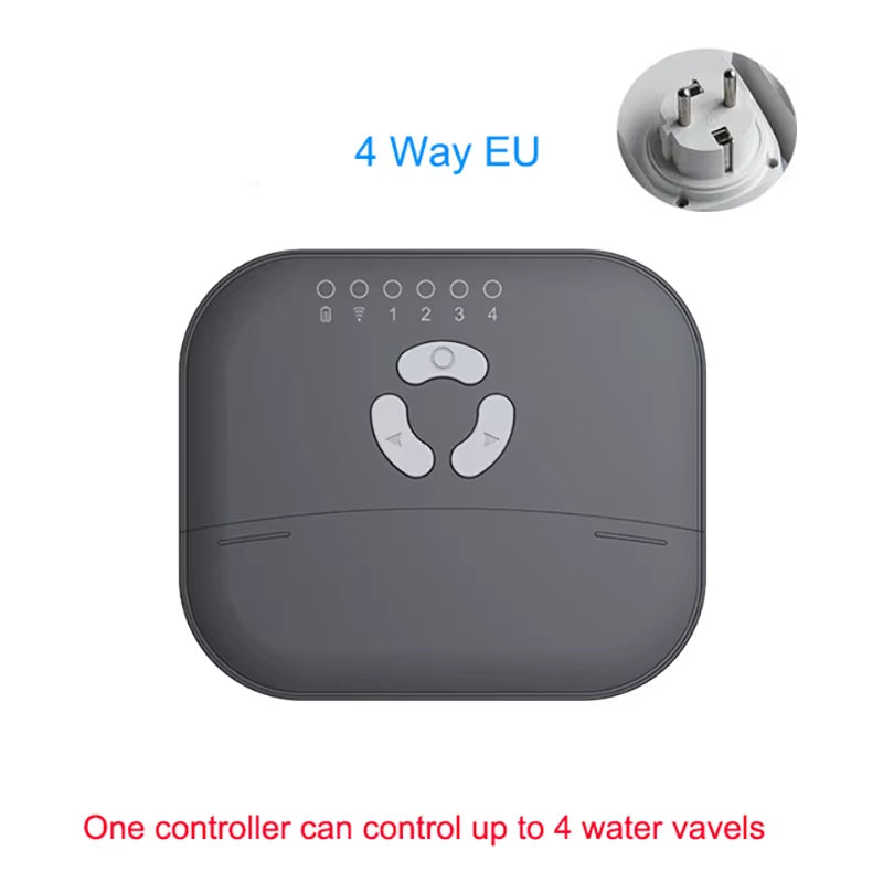 WIFI Smart Garden Irrigation Watering Timer Irrigation Water Solenoid Valve 4/6/8-Way Programmable Drip Garden Watering System