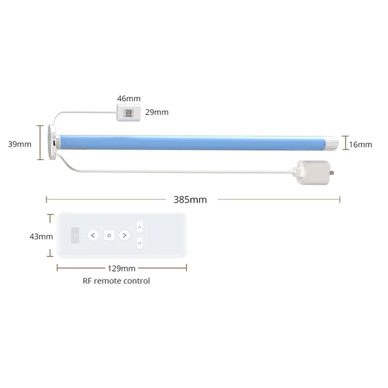 B50B-Wifi Smart Roller Shade Blinds Motor Plug-In For 17Mm/20Mm/25Mm/28Mmmm Tube Curtain Tubular Motor EU Plug Motor With R9