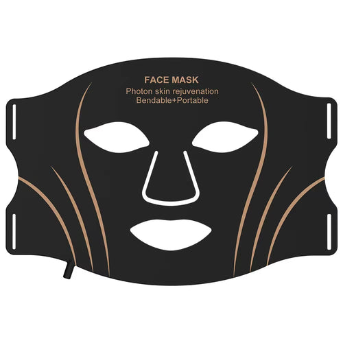7 Color LED Face Mask with Neck Wireless Portable Red Light Therapy for Anti-Aging, Wrinkles, Skin Rejuvenation, Home Use