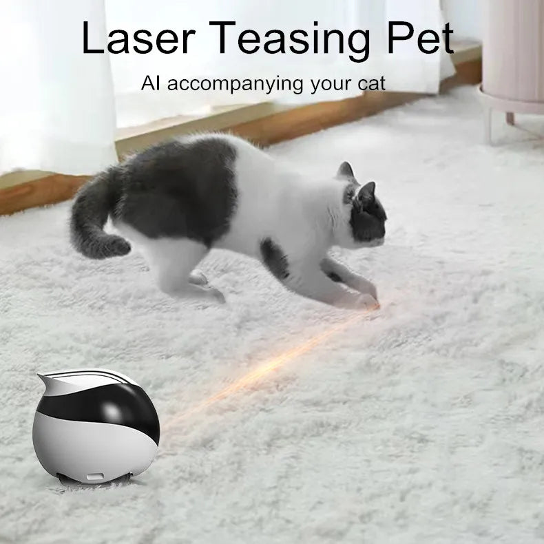 Control  Teaser Interactive Toy 32G Cat Smart Companion Robot for Pets Baby Old Man 1080P HD Security  WiFi Remote
