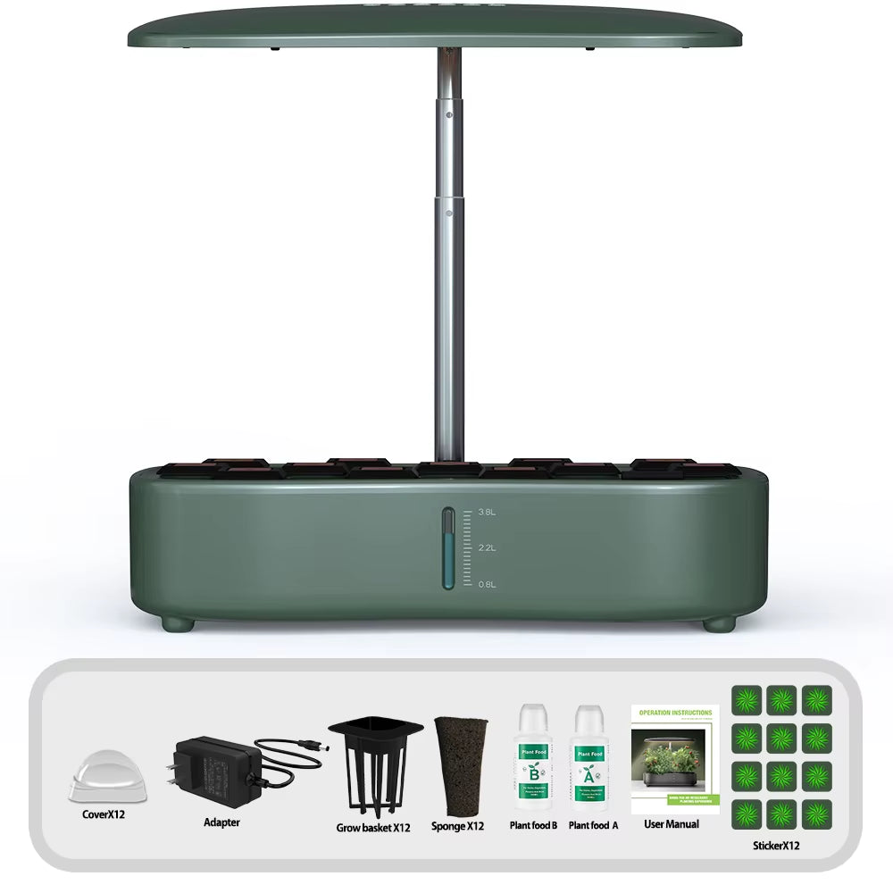 Indoor Garden Hydroponics Growing System Full Spectrum LED Plant Grow Light Smart Autopot Timer Cultivation Growbox for Home