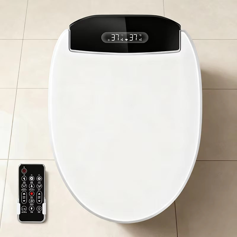 Smart Bidet Toilet Seat Heated Elongated Bidet Lid Cover Instant Warm Water Air Dryer Feminine Wash Night Light Remote Control
