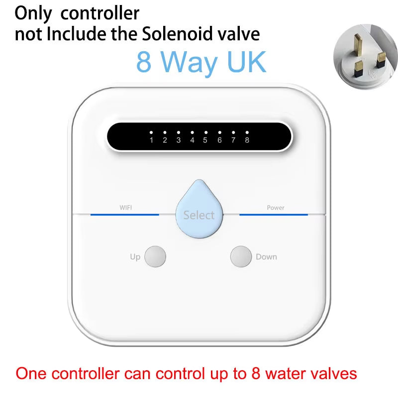 WIFI Smart Garden Irrigation Controller Smart Irrigation Water Solenoid Valve Watering System Garden Irrigation Watering Timer