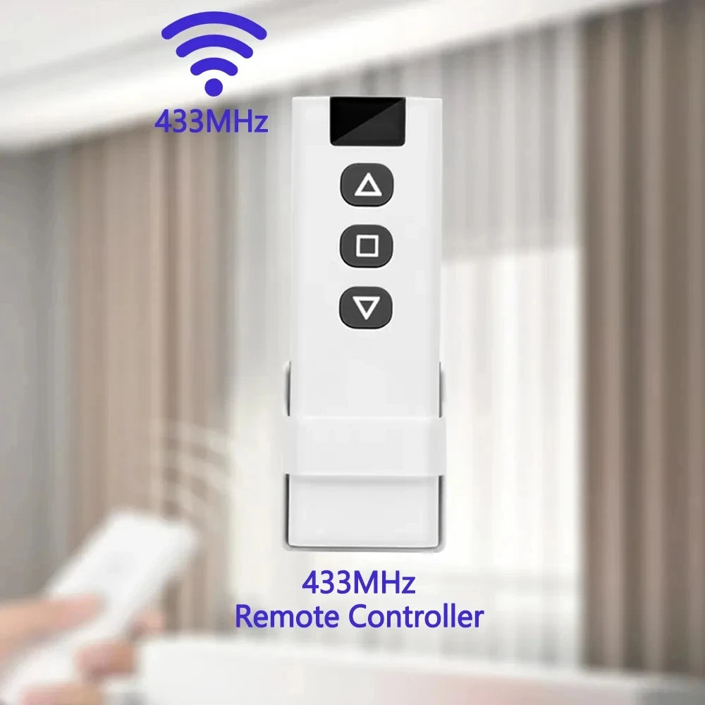 Tuya Wifi Smart Curtain Switch RF433Mhz Remote Smart Life Alexa Google Home App Voice Control Electric Roller Blinds Shutters