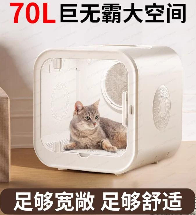 Automatic Pet Dryer For Cats And Small Dogs  Ultra Quiet Dog Hair Dryer With Smart Temperature Control And 360 Drying